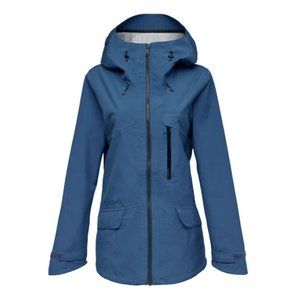 Flylow Puma Blue Ski Snowboard Jacket Shell Freeride Coat Women's Medium